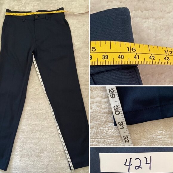 Haggar H26 Mens Pants Navy Blue size 32x32 - Picture 8 of 8